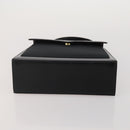 SAINT LAURENT Hand Bag Leather 2 Set Black Auth 200742-7