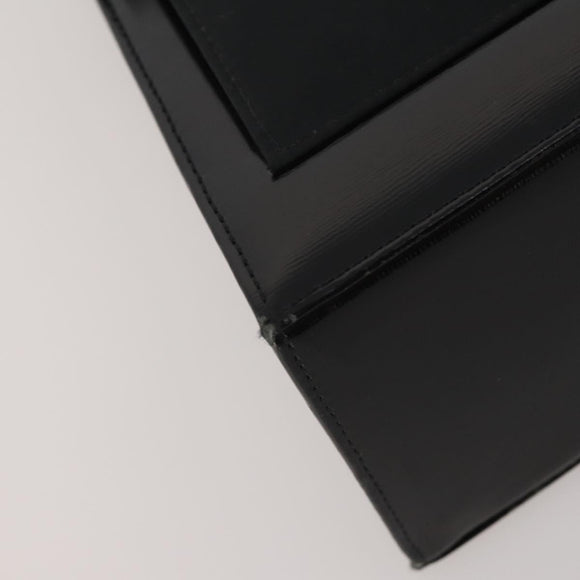 SAINT LAURENT Hand Bag Leather 2 Set Black Auth 200742