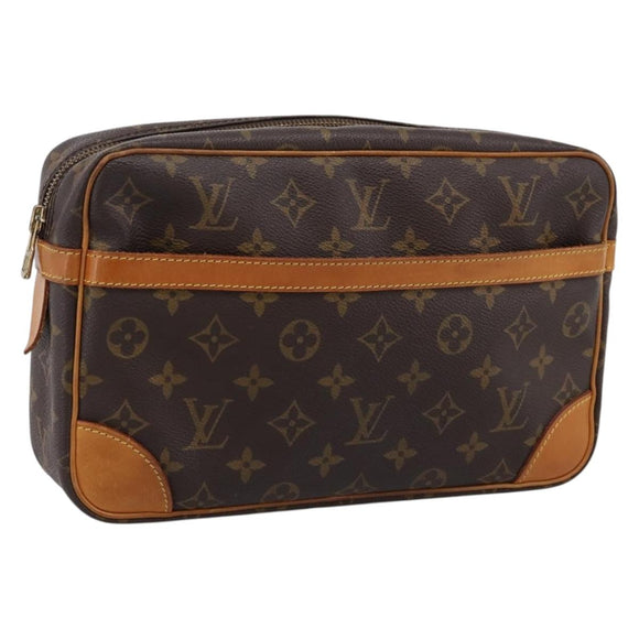LOUIS VUITTON Monogram Compiegne 28 Clutch Bag M51845 LV Auth 200743