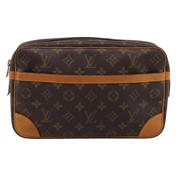 LOUIS VUITTON Monogram Compiegne 28 Clutch Bag M51845 LV Auth 200743