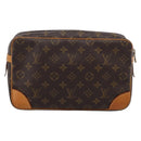 LOUIS VUITTON Monogram Compiegne 28 Clutch Bag M51845 LV Auth 200743-3
