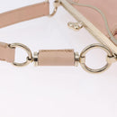 CELINE Shoulder Bag Leather Pink Gold Auth 200745V-14