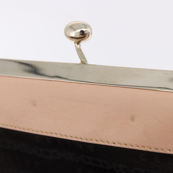 CELINE Shoulder Bag Leather Pink Gold Auth 200745V