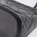 CHANEL Matelasse Reprint Tote Bag Patent Leather Black Gold CC Auth 200752-14