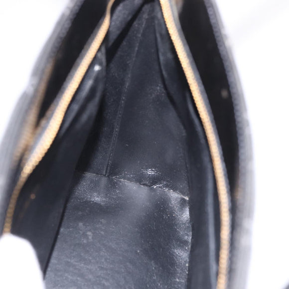 CHANEL Matelasse Reprint Tote Bag Patent Leather Black Gold CC Auth 200752