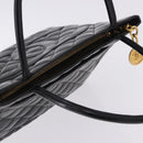CHANEL Matelasse Reprint Tote Bag Patent Leather Black Gold CC Auth 200752-6