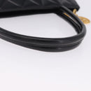 CHANEL Matelasse Reprint Tote Bag Patent Leather Black Gold CC Auth 200752-7