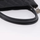 CHANEL Matelasse Reprint Tote Bag Caviar Skin Black Silver CC Auth 200753V-7