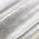 CHANEL New Travel Line Chain Shoulder Bag Canvas Silver CC Auth 200755-20