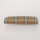 BURBERRY Nova Check Hand Bag Canvas nylon 4 Set Beige Brown Auth 200759-18
