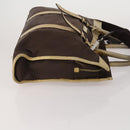 BURBERRY Nova Check Hand Bag Canvas nylon 4 Set Beige Brown Auth 200759-4