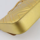 GUCCI Chain Shoulder Bag Leather Gold 432581 Auth 200769V-13