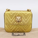 GUCCI Chain Shoulder Bag Leather Gold 432581 Auth 200769V-22