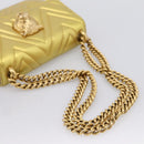 GUCCI Chain Shoulder Bag Leather Gold 432581 Auth 200769V-7