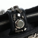 CHANEL Chain Shoulder Pouch Lamb Skin Black Silver CC Auth 200770SAM-22