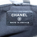 CHANEL Chain Shoulder Pouch Lamb Skin Black Silver CC Auth 200770SAM-24