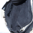 CHANEL Chain Shoulder Pouch Lamb Skin Black Silver CC Auth 200770SAM-9