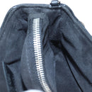 CHANEL Chain Shoulder Pouch Lamb Skin Black Silver CC Auth 200770SAM-26