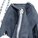 CHANEL Chain Shoulder Pouch Lamb Skin Black Silver CC Auth 200770SAM-27