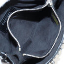 CHANEL Chain Shoulder Pouch Lamb Skin Black Silver CC Auth 200770SAM-29