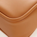 PRADA Darling Shoulder Bag Leather Beige Gold Auth 200771SAM-16