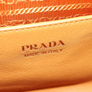 PRADA Darling Shoulder Bag Leather Beige Gold Auth 200771SAM-21