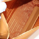 PRADA Darling Shoulder Bag Leather Beige Gold Auth 200771SAM-10