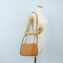 PRADA Darling Shoulder Bag Leather Beige Gold Auth 200771SAM-25