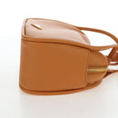 PRADA Darling Shoulder Bag Leather Beige Gold Auth 200771SAM-4