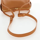 PRADA Darling Shoulder Bag Leather Beige Gold Auth 200771SAM-9