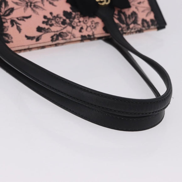 GUCCI Tote Bag Canvas Pink Gold 432684 Auth 200772V