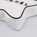 CHANEL Matelasse Chain Shoulder Bag Satin White CC Auth 200773SM-8