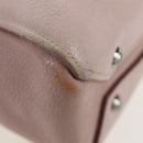 Miu Miu Vitterodino Hand Bag Leather 2way Pink Silver Auth 200774V-20