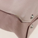 Miu Miu Vitterodino Hand Bag Leather 2way Pink Silver Auth 200774V-22