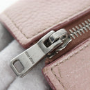 Miu Miu Vitterodino Hand Bag Leather 2way Pink Silver Auth 200774V-26