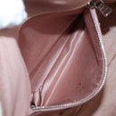 Miu Miu Vitterodino Hand Bag Leather 2way Pink Silver Auth 200774V-33