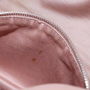 Miu Miu Vitterodino Hand Bag Leather 2way Pink Silver Auth 200774V-34