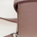 Miu Miu Vitterodino Hand Bag Leather 2way Pink Silver Auth 200774V-4