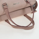 Miu Miu Vitterodino Hand Bag Leather 2way Pink Silver Auth 200774V-8