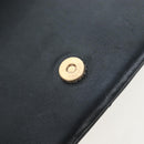 CHANEL Matelasse Chain Shoulder Bag Lamb Skin Black Gold CC Auth 200775SM-17