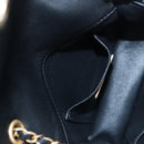 CHANEL Matelasse Chain Shoulder Bag Lamb Skin Black Gold CC Auth 200775SM-24
