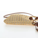 Miu Miu Ivy Hand Bag Canvas 2way Beige Gold Auth 200777SAM-4