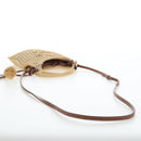 Miu Miu Ivy Hand Bag Canvas 2way Beige Gold Auth 200777SAM-8