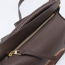 LOEWE Puzzle Bag Small Leather 2way Brown Gold Auth 200778SAM-23