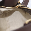 LOEWE Puzzle Bag Small Leather 2way Brown Gold Auth 200778SAM-26