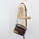 LOEWE Puzzle Bag Small Leather 2way Brown Gold Auth 200778SAM-30