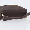 LOEWE Puzzle Bag Small Leather 2way Brown Gold Auth 200778SAM-7