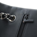 CHANEL Big Matelasse 30 Chain Bag Patent leather Black Silver CC Auth 200779M-22