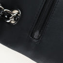 CHANEL Big Matelasse 30 Chain Bag Patent leather Black Silver CC Auth 200779M-23