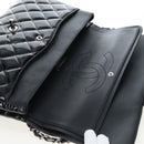 CHANEL Big Matelasse 30 Chain Bag Patent leather Black Silver CC Auth 200779M-26